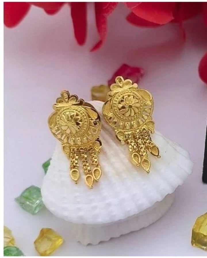 Earrings with matching mangalsutra