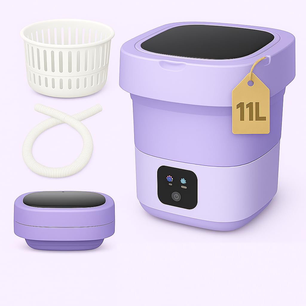 Semi Auto Mini Washing Machine Foldable