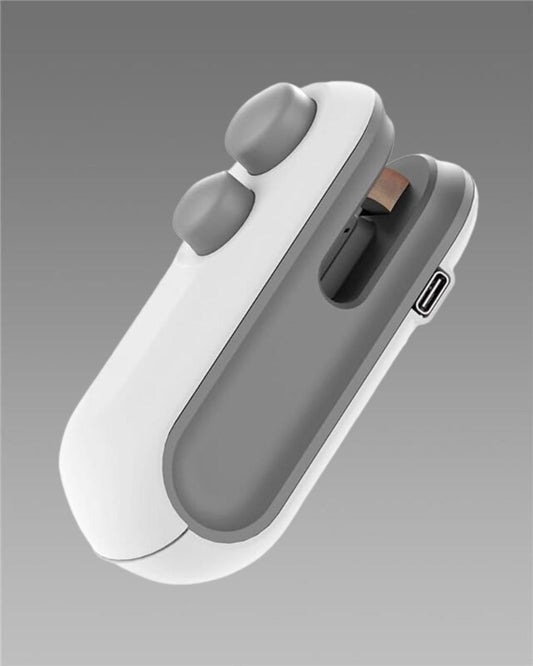 Portable Mini Sealing Machine 2 in 1 | USB Rechargeable Magnetic Bag Sealer Heat Seal with Cutter
